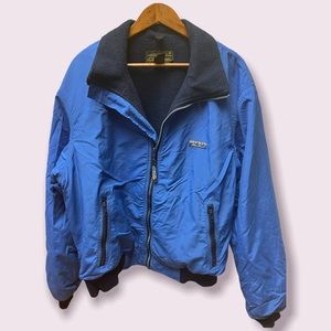 Men’s Vintage Eddie Bauer Blue Jacket MADE IN USA Size XL